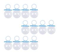 12x Forma de Chupete Rellenable Baby Botella Favor girl and boy, Azul, Individual