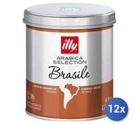 12x Illy Caffè Molido Arabica Gr 125 Café En Grano