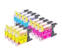 12x LC1220 LC1240 Cartuchos de Tinta Compatibles con Brother LC-1220 LC1240XL para Brother DCP-J525W DCP-J725DW DCP-J925DW MFC-J280W MFC-J425W MFC-J430W MFC-J435W MFC-J5910DW MFC-J625DW MFC-J6510DW