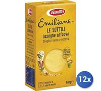 12x Multipack Barilla Emiliane Huevo 274 Lasaña Fina G500