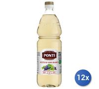 12x Multipack Vinagre Ponti Pet Lt 1 Clásico Blanco