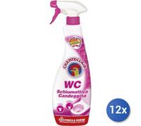 12x Pack Chanteclair Baño Pulverizador Espuma 625 Ml. Lejía Blanco Made In Italy