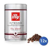 12x Pack Illy Café en Grano Tostado Intenso 250 g