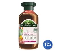 12x Paquete Antica Erboristeria Champú 250 Ml. Higo Chumbo Fortalece Hecho En
