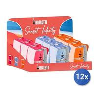 12x Paquete Bialetti Moka Rainbow Expo Variado 3 Tazas