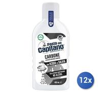 12x Paquete Capitán Enjuague Bucal Carbón Ml 400
