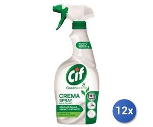 12x Paquete Cif Crema Desengrasante Trigger 650 Ml. Verde