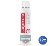 12x Paquete De Desodorante Spray Borotalco 150 Ml. Puro Brisa Musgosa