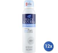 12x Paquete Felce Azzurra Classic Mujer Desodorante Spray 150 Ml 1 Pz