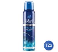 12x Paquete Felce Azzurra Desodorante Spray 150 Ml. Cool Blue Hombre