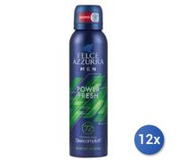 12x Paquete Felce Azzurra Desodorante Spray Hombres Power Fresh Ml 150