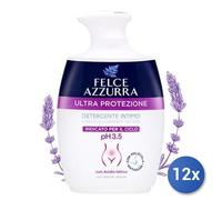 12x Paquete Felce Azzurra Detergente Íntimo Ultra Protección 250Ml