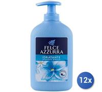 12x Paquete Felce Azzurra Jabón Líquido Hidratante Musgo Blanco