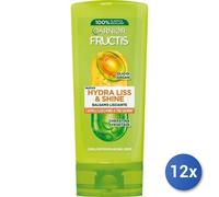12x Paquete Fructis Acondicionador 200 Ml. Hydra Liss