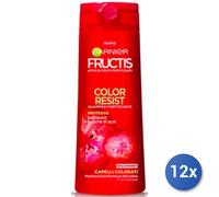 12x Paquete Fructis Champú 250 Ml. Color Resist