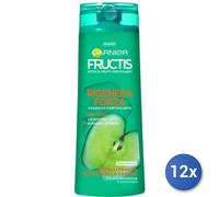 12x Paquete Garnier Champú Fructis Regenera Fuerza Frágil Anti Caída