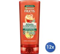 12x Paquete Garnier Fructis Acondicionador Repara Y Fortalece Ml 200