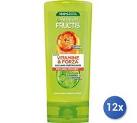 12x Paquete Garnier Fructis Acondicionador Vitaminas E Fuerza Ml 200