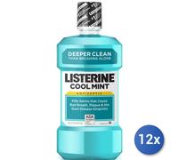 12x Paquete Listerine Enjuague Bucal 500 Ml. Coolmint Azul