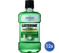 12x Paquete Listerine Enjuague Bucal 500 Ml. Dientes Y Encías Verde