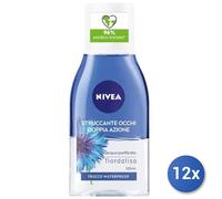 12x Paquete Nivea Desmaquillante Ojos Doble Acción 125 Ml