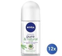 12x Paquete Nivea Desodorante Rollon Fresh Natural