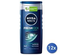 12x Paquete Nivea Ducha Hombre 250 Ml. Fresh Kick