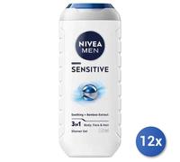 12x Paquete Nivea Ducha Hombres Sensible Ml 250