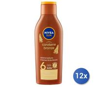 12x Paquete Nivea Sun Leche Caroteno Fp 6 200 Ml