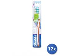 12x Paquete Oral-B Cepillo 1-2-3 Cuidado Clásico 40 Medio