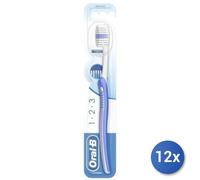 12x Paquete Oral-B Cepillo 1-2-3 Indicador 35 Medio