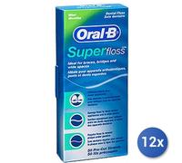 12x Paquete Oral-B Hilo Interdental Super Floss