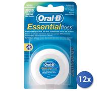12x Paquete Oral B. Hilo Mt 50 Esencial Cera.