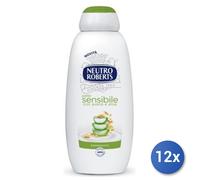 12x Paquete Roberts Baño 450 Ml. P.Sensibles Avena Y Aloe