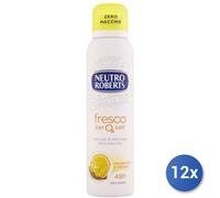 12x Paquete Roberts Desodorante En Spray 150 Ml. Fresco Bergamota/Jengibre