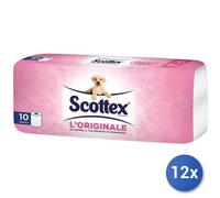 12x Paquete Scottex 10 Rollos De Papel Higiénico Maxi Promo