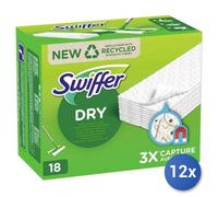12x Paquete Swiffer Paño Repuestos X 18 Piezas