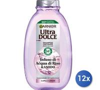 12x Paquete Ultra Dulce Champú Agua Almidón De Arroz