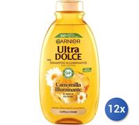 12x Paquete Ultradulce Garnier Champú 250 Ml. Manzanilla