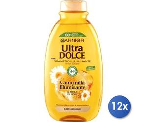 12x Paquete Ultradulce Garnier Champú 250 Ml. Manzanilla