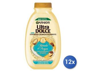 12x Paquete Ultradulce Garnier Champú 250 Ml. Ritual De Argán