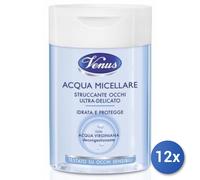 12x Paquete Venus Desmaquillante Facial 125 Ml. Ojos Micelar