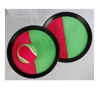 12x Pelota Cierre Adhesivo Set Raqueta Balón Juguete Infantil Arena Jardín Fuera