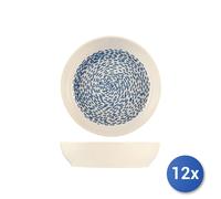 12x Platos H&H Fondos Atlas En Cerámica Asortidos Cm 20