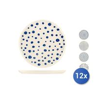 12x Platos H&H Fruta Atlas En Cerámica Variada De 21 Cm