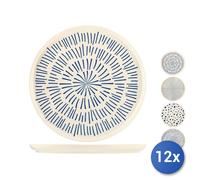 12x Platos H&h Pisos Atlas En Gres Surtido CM 28