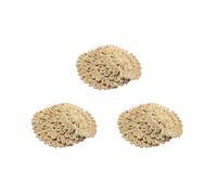 12x Round Woven Placemat for Dining Table,natural Braided Rattan Tablemat Hollow Wicker Plates