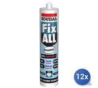 12x Sellador-Adhesivo Fix All Crystal Transparente ML 290