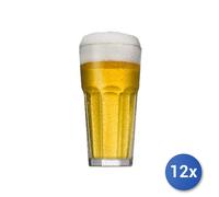 12X Vasos De Vidrio Modelo Casablanca, 42Cl, Transparente