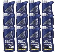 12x1 Litro Original MANNOL Aceite Motor Fwd Aceite Lubricante 75W-85 Api Gl 4